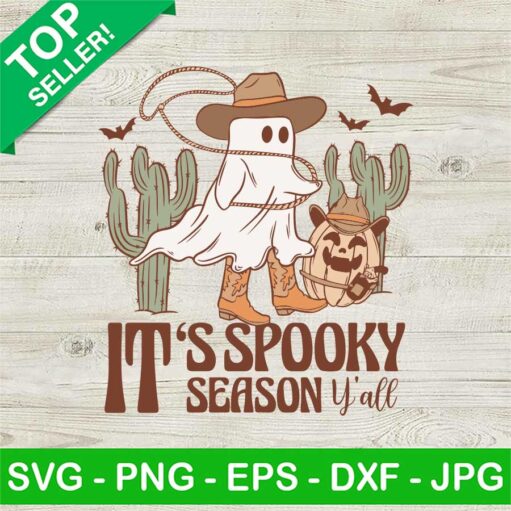 Retro It'S Spooky Season Y'All Svg