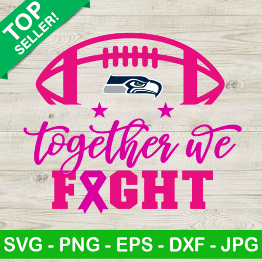 Seattle Seahawks Football Breast Cancer Svg