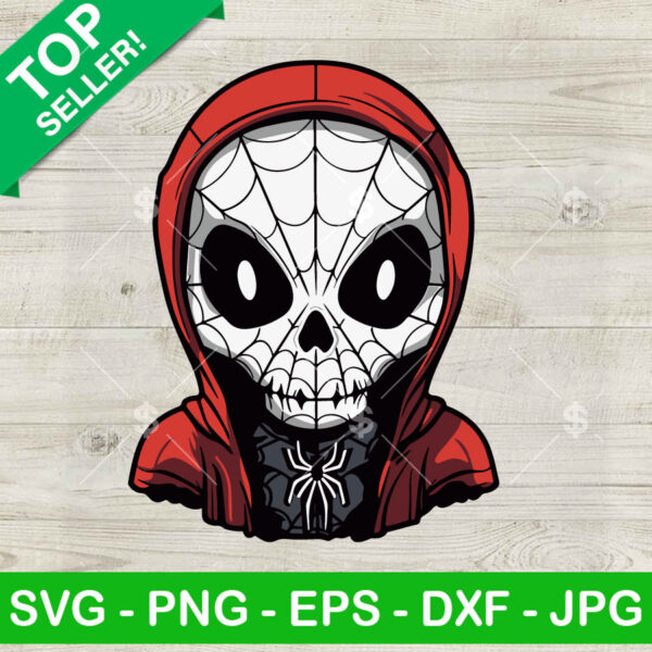 Spiderman Zombie Halloween Skull SVG