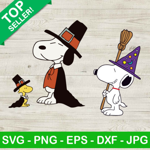 Snoopy And Woodstock Thanksgiving Svg