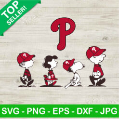 Snoopy Charlie Brown Philadelphia Phillies SVG