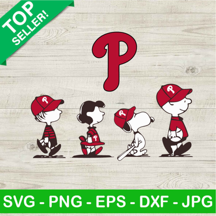 Snoopy Charlie Brown Philadelphia Phillies SVG