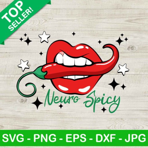 Chili Pepper Lip Neuro Spicy Svg