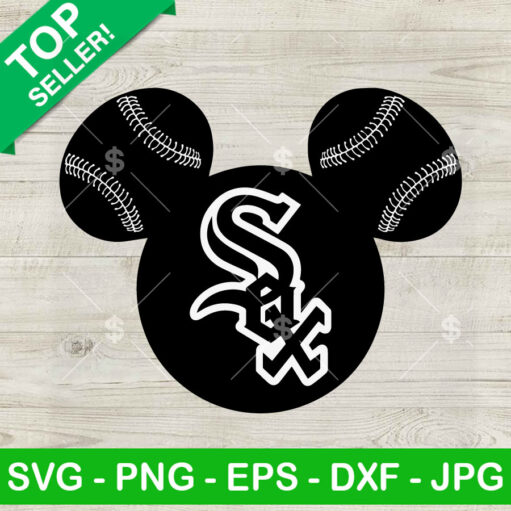 Chicago White Sox Baseball Mickey Ears SVG