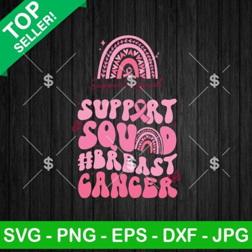 Support Squad Breast Cancer Svg