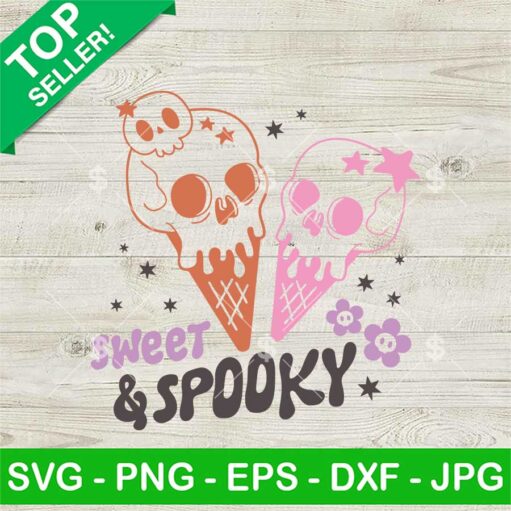 Sweet And Spooky Skull Ice Creams Svg