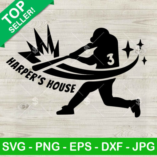 Harper'S House Philadelphia Baseball Svg