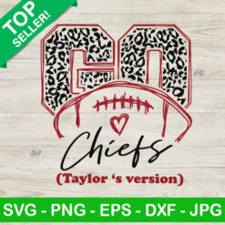 Go Chiefs Taylor's Version Leopard SVG