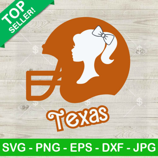 Texas Barbie Football Helmet SVG