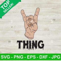 Addams Thing Rock Hand SVG