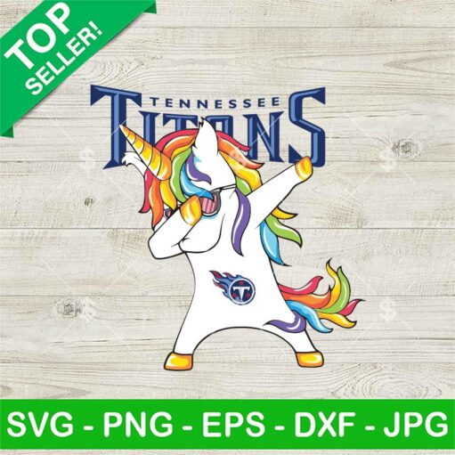 Tennessee Titans Dabbing Unicorn Svg