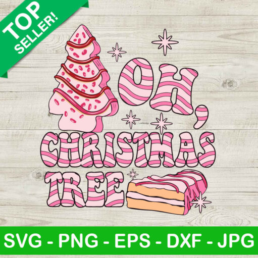 Retro Oh Christmas Tree Svg