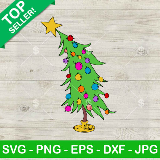 Grinch Christmas Tree Style Svg