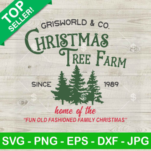 Grisworld And Co Christmas Tree Farm Svg