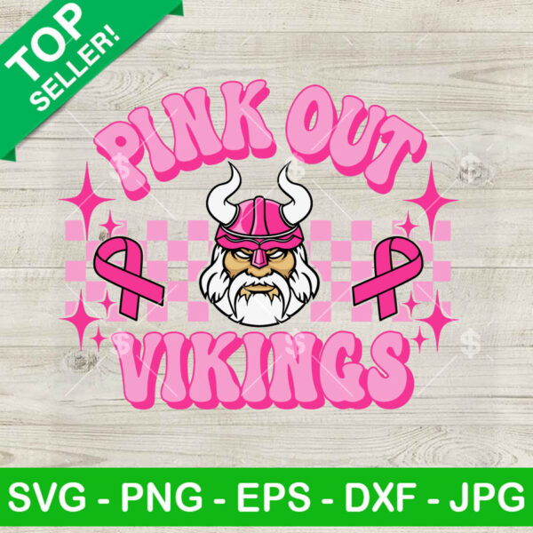 Pink Out Minnesota Vikings SVG