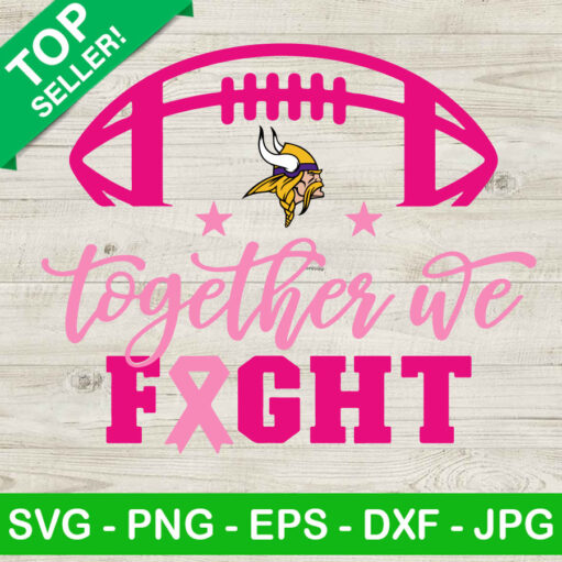 Minnesota Vikings Football Breast Cancer Svg