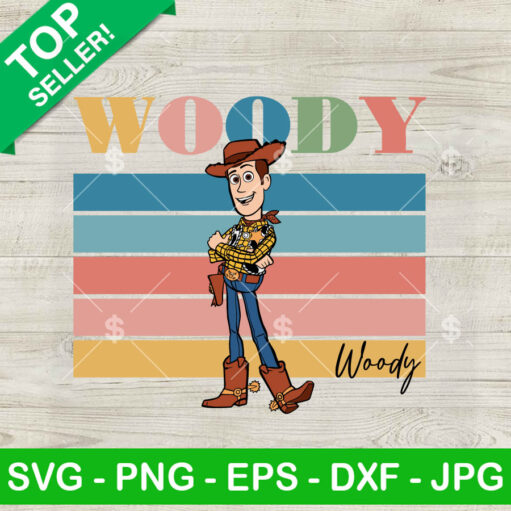 Retro Woody Cowboy Svg