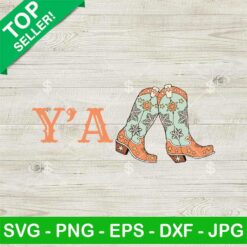 Y'all Cowboy Boot Christmas SVG