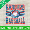 Rangers Baseball Est 1961 SVG