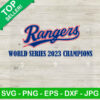 Rangers World Series 2023 SVG