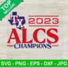 Texas ALCS Champions 2023 SVG