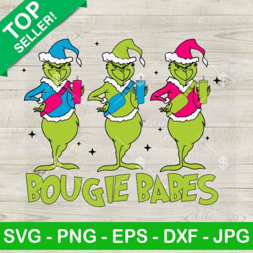 Grinch Stanley Tumbler Bougie Babes Svg