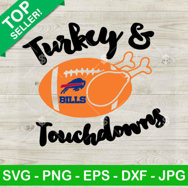 Turkey And Touchdown Buffalo Bills SVG