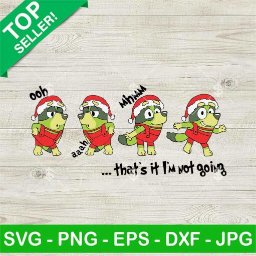 Bluey Grinch Ooh Ahh Svg