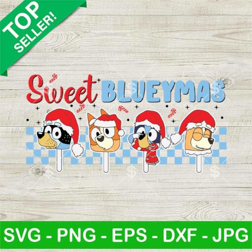 Sweet Blueymas Svg