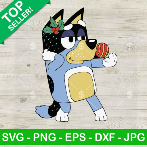 Funny Bluey Christmas Svg