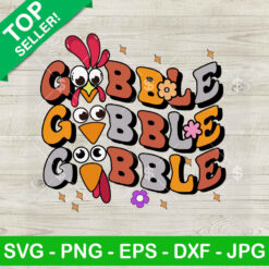 Retro Gobble Thanksgiving SVG