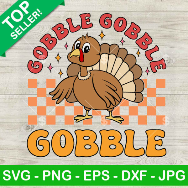 Vintage Gobble Gobble Gobble SVG