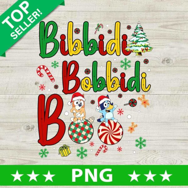 Bibbidi Bobbidi Boo Bluey Christmas PNG