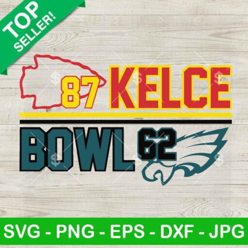 Kelce 87 Bowl 62 SVG