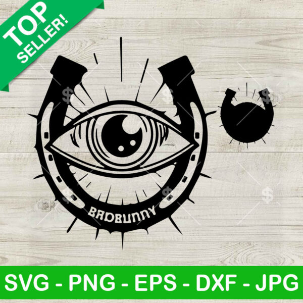 Bad Bunny New Album Cover SVG, Nadie Sabe Lo Que Va A Pasar Manana Logo SVG, Bad Bunny Eye DXF SVG PNG EPS
