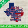 Texas Rangers World Series Champions 2023 SVG