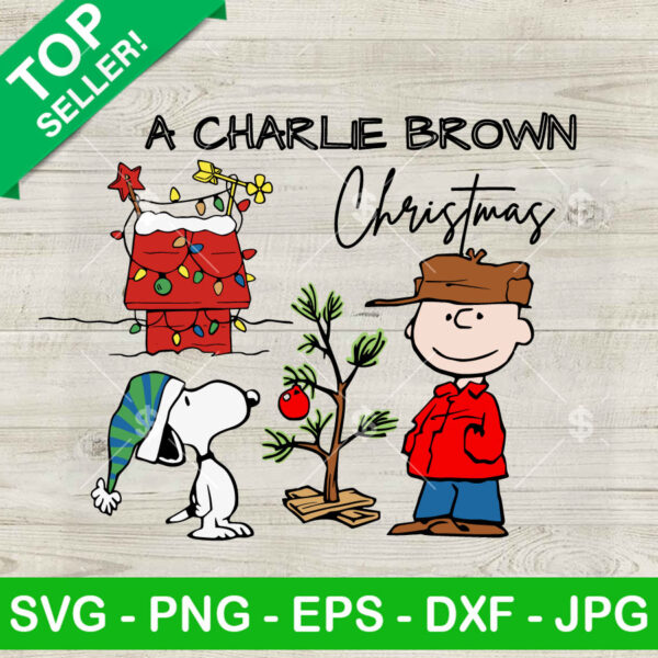 A Charlie Brown Christmas SVG, Snoopy Christmas Tree SVG, Vintage Christmas SVG