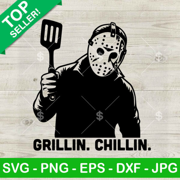 Jason Voorhees Grillin Chillin SVG