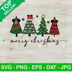 Merry Christmas Mickey Christmas Tree SVG, Disney Mickey Christmas Tree SVG, Holiday Season Christmas SVG