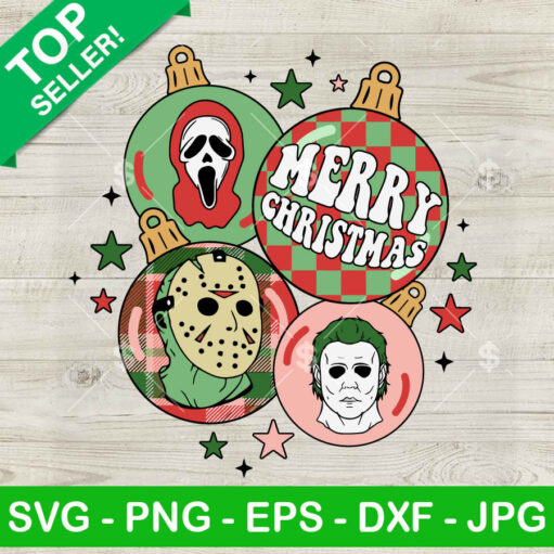 Merry Horror Movie Christmas Svg