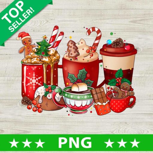 Christmas Coffee And Drinks PNG