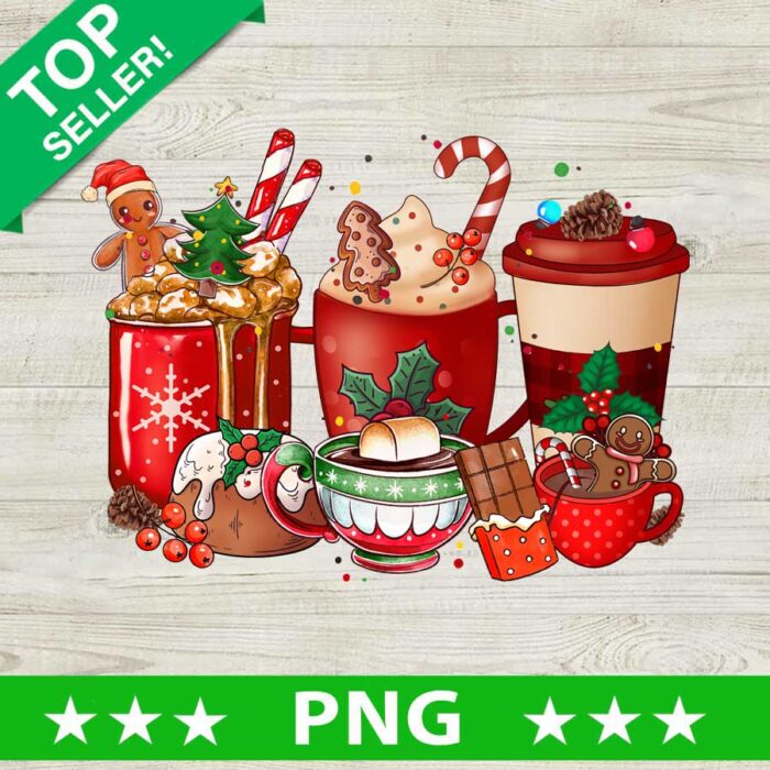 Christmas Coffee And Drinks PNG