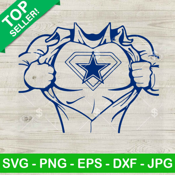 Dallas Cowboys Superman SVG, Dallas Cowboys SVG, NFL Football Team SVG, Cowboy Superman SVG