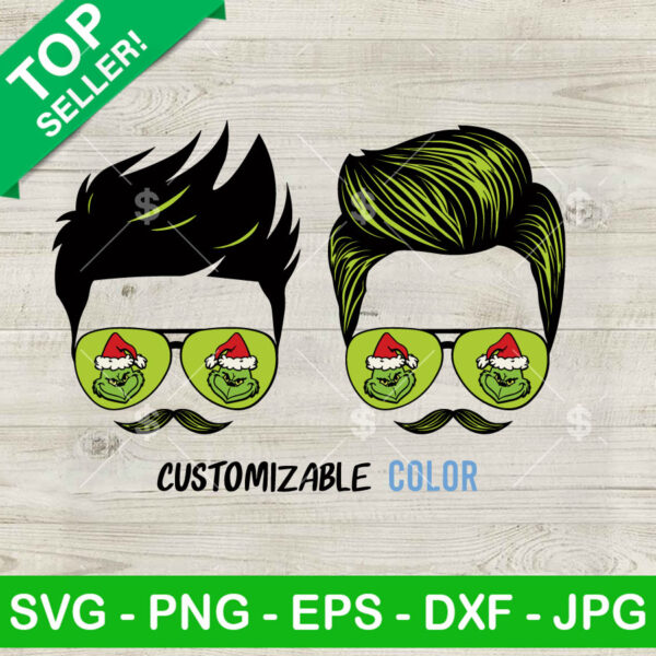 Dad Grinch Customizable Color SVG