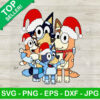 Bluey Bingo Family Santa Claus SVG