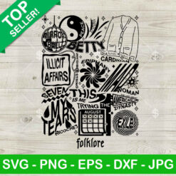 Taylor Swift Album Tracklist Lyrics SVG