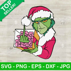 Grinch Fuck Hand Santa Claus SVG, The Grinch Fuck SVG, Santa Grinch SVG, Grinch Christmas SVG