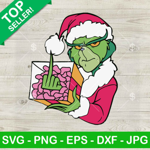 Grinch Fuck Hand Santa Claus Svg