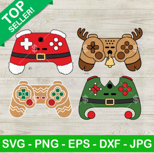 Game Hand Christmas Ornament Svg