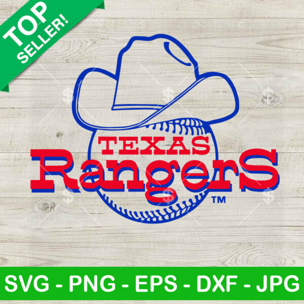 Texas Rangers Cowboy Baseball SVG